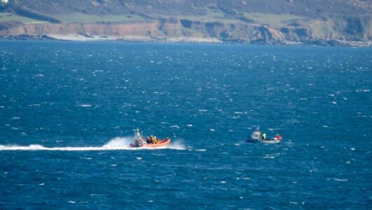 Fishing boat rescue after flare warning