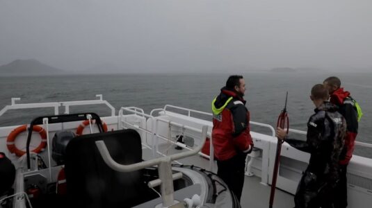 Spearfishermen and their rescuers