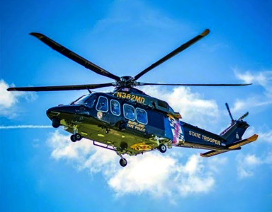 Flare aids helicopter rescue of stranded Maryland boater