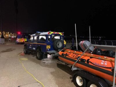 Illuminating flares used in night rescue