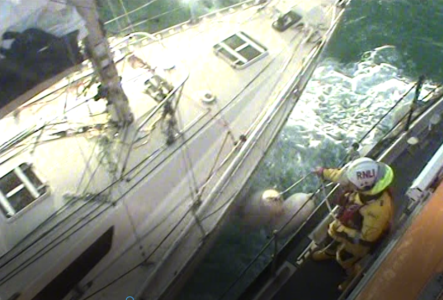 Torbay yacht skipper rescued in storm after flares seen