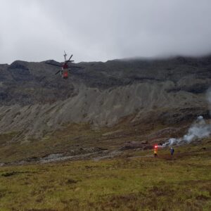 Skye mountain rescue team uses flares in injured hiker rescue